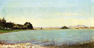 Un lago en el paisaje del sur de Francia Paisaje de Paul Camille Guigou Pinturas al óleo